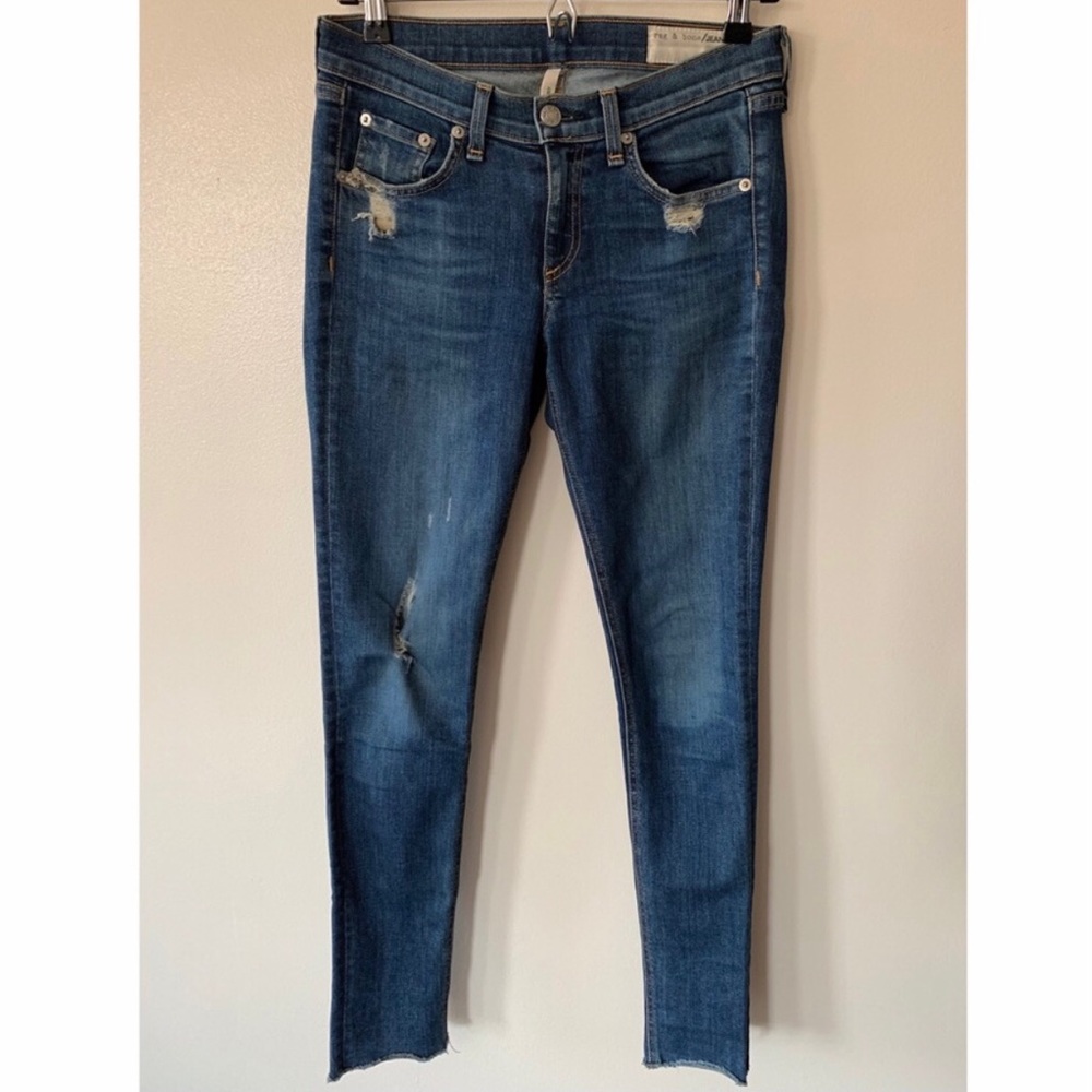 Rag & Bone • 26 • Low Rise Skinny Denim Stretch Jeans in La Paz